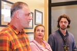 Da esquerda para a direita: Manuel Severi, o Mané, Alessadra Bellucci e Victorio Severi