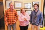 Da esquerda para a direita: Manuel Severi, o Mané, Alessadra Bellucci e Victorio Severi