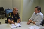 Vereador Trevisan Jr. e Comanda da Guarda Civil 