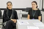 Professora Drª. Heliani Berlato e  Érica Aparecida Cruz Diniz