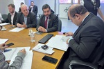 Vereador Gilmar Rotta (PP) se reuniu com o superintendente do DER, Sérgio Codelo