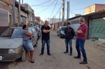 A pedido de moradores, vereador percorreu bairros com o secretário de Obras