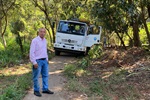 Obras da ponte de madeira do Ribeirão do Guamium teve início nesta quarta-feira (2)