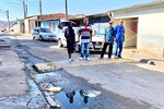 Imagem mostra a rua Nathan Mitelman, no Jardim Planalto, antes das obras