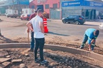 Vereador acompanha obras em trechos da avenida Comendador Guidotti