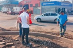 Vereador acompanha obras em trechos da avenida Comendador Guidotti