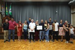 Amigos e familiares estiveram no Salão Nobre da Câmara nesta segunda-feira (4)