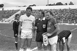 Fachetti, o árbitro da partida e Mazzola