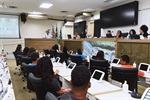 Alunos da Dr. João Sampaio, do bairro Monte Líbano visitam a Câmara