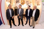 Marcelo Cançado, Pedro Kawai, Thiago Cançado e e Roberto Lessa no hall do Salão Nobre