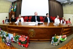 A secretária Rose Massarutto representou o prefeito