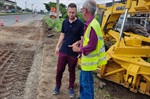 Vereador Gustavo Pompeo fiscaliza obras na Rodovia SP 304