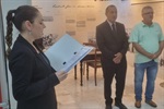 Cerimônia para entrega da moção de aplausos ao sócio da drogaria