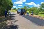 Paraná acompanhou o trabalho de reparo asfáltico e a operação tapa-buracos em várias ruas do Santa Fé