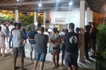 Vereadores Cássio Fala Pira e Paulo Campos durante reunião com moradores do Condomínio Residencial Viva a Vida Jequitibás