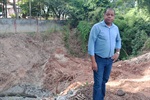 Vereador acompanha obras de contenção de desassoreamento na Pompéia