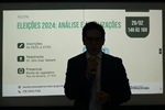 Júlio Dias Taliberti ministrou a palestra "Eleições 2024: análise e atualizações"