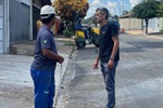 Vereador Fabricio Polezi fiscalizou serviços da Prefeitura no bairro Noiva da Colina