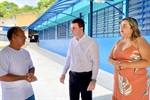 Vereador Paraná visita Escola Municipal Enedina Lourenço Vieira, no Planalto