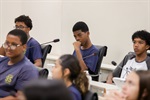 Alunos da Eduir Scarpari participaram do "Conheça o Legislativo"