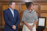 Diretora da Esalq, Thais Maria Ferreira de Souza Vieira recebe moção de aplausos da Câmara, proposta por Laércio Trevisan Jr.