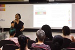 Marilda Soares, doutora em história social, destacou a construção do conhecimento e a desconstrução do racismo