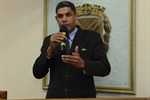 O vereador Paulo Campos ao fazer uso da palavra