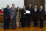 Entrega de homenagens