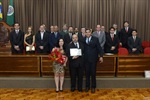 Entrega de homenagens