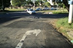 ...e como ele ficou, no cruzamento da rua Paulo Ferreira de Camargo com a avenida Alberto Vollet Sachs