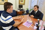 Encontro ocorreu na sala do magistrado