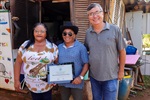Entrega de titulo de líder comunitário para Marcus Vinicius Rocha Pereira, o Tatu