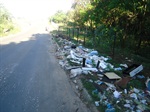 Calçada bairro São José - antes da limpeza