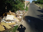 Calçada bairro São José - antes da limpeza