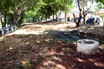 Antes, havia uma vala no local, onde se acumula água e se procriavam mosquitos transmissores da dengue