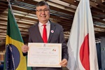 Cerimônia promovida pela Sociedade Brasileira de Cultura Japonesa e de Assistência Social (Bunkyo) foi realizada no Salão Nobre da entidade, na Liberdade, em São Paulo 
