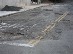 Situação do asfalto na rua Itaim