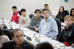 Alunos das turmas 165 e 171, que participaram do Conheça o Legislativo na manhã desta quarta-feira (2)