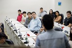 Alunos das turmas 165 e 171, que participaram do Conheça o Legislativo na manhã desta quarta-feira (2)