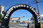Ação foi realizada na avenida Independência, no sábado