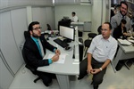 Matheus Erler e Fábio Dionísio no gabinete do vereador