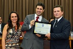 Entrega de título de Cidadão Piracicabano a Ediberto Diamantino