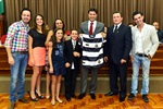 Entrega de título de Cidadão Piracicabano a Ediberto Diamantino