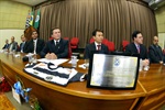 Entrega de título de Cidadão Piracicabano a Ediberto Diamantino