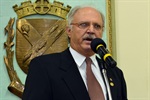 O rotariano José Orsolini falando em nome dos homenageados
