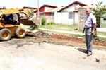 Obras estão sendo realizadas na rua Carlos Chagas