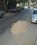 Pista com cratera