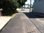 Rua após tapa-buracos