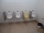 Os sanitários público dos bolsões da Rua do Porto precisam de reforma 