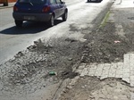 Trecho da rua Corcovado, próximo ao ponto de ônibus, antes do pedido de Moschini